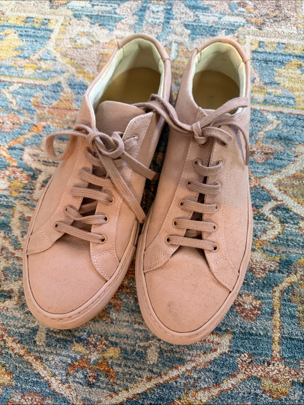 Common Projects Women's Low-Top Canvas Sneakers in Dusty Rose